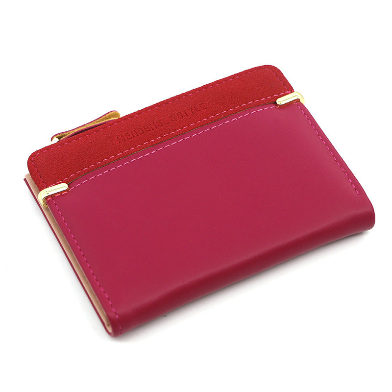 Women's Short Zip Simple Elegant Clutch Coin Purses