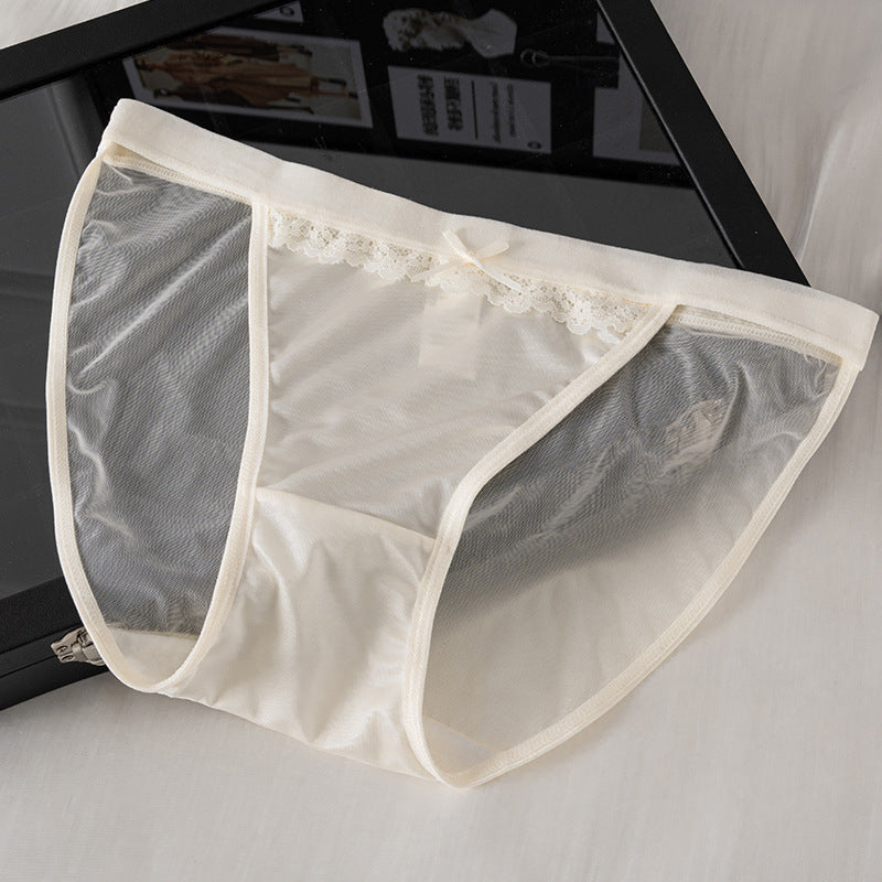 Women's Slit Satin Luxury Sexy Low Waist Panties