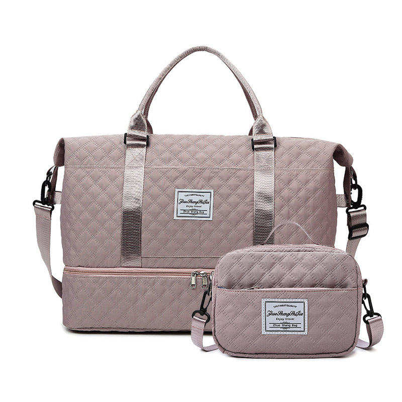Rhombus Dry Wet Separation Yoga Fitness Travel Bags