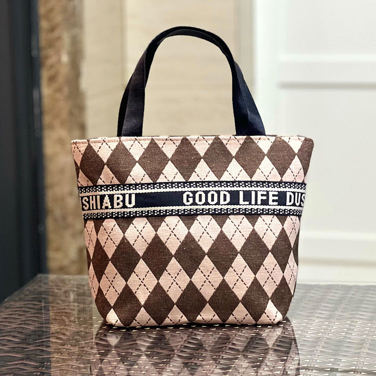 Women's Korean Style Letters Wash Mummy Lunch Cosmetic Bags