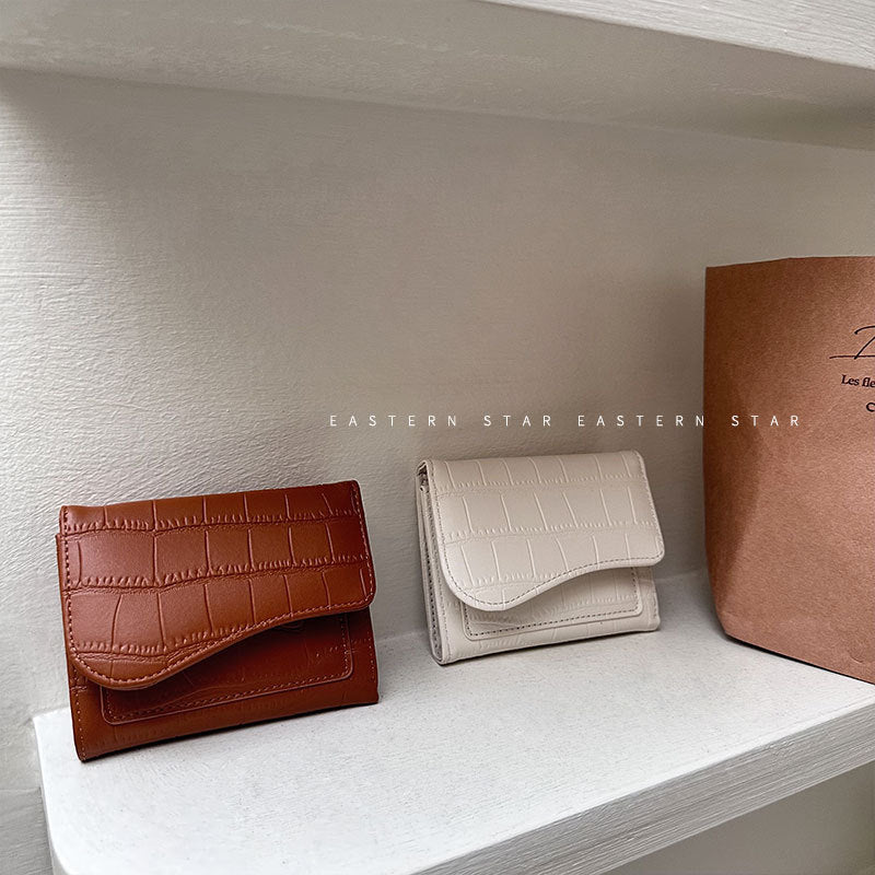 Women's Beautiful Korean Short Chic Zipper Ladies Wallets