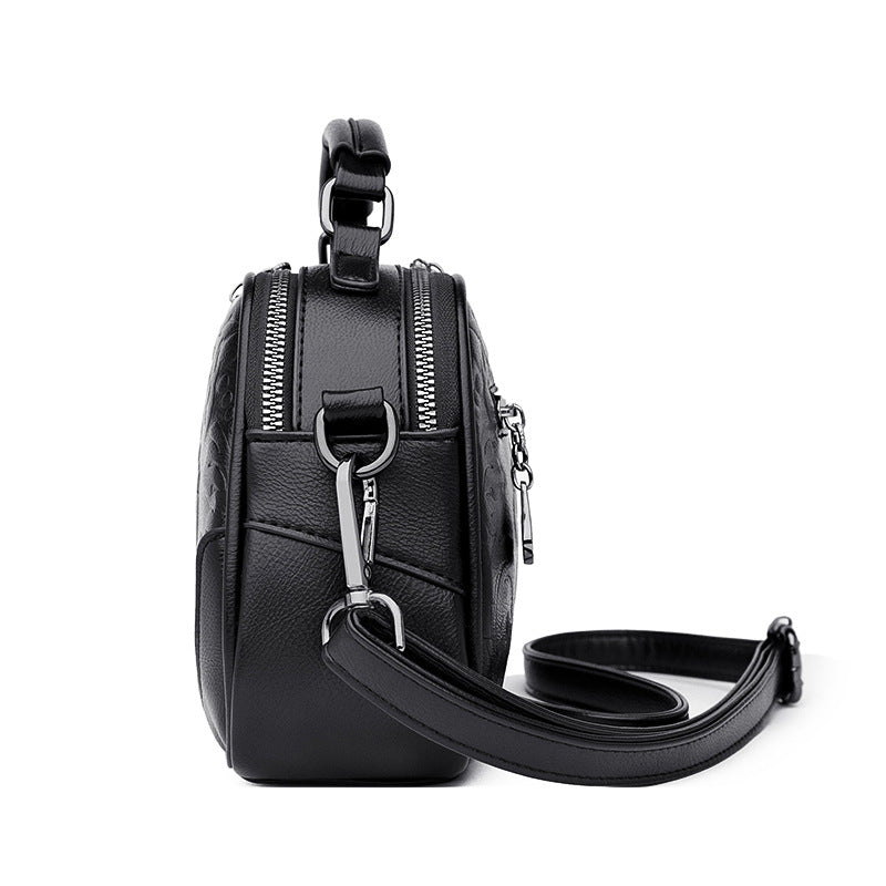 Women's Embossed Retro Stylish Personalized Mother Korean Women's Messenger Bag
