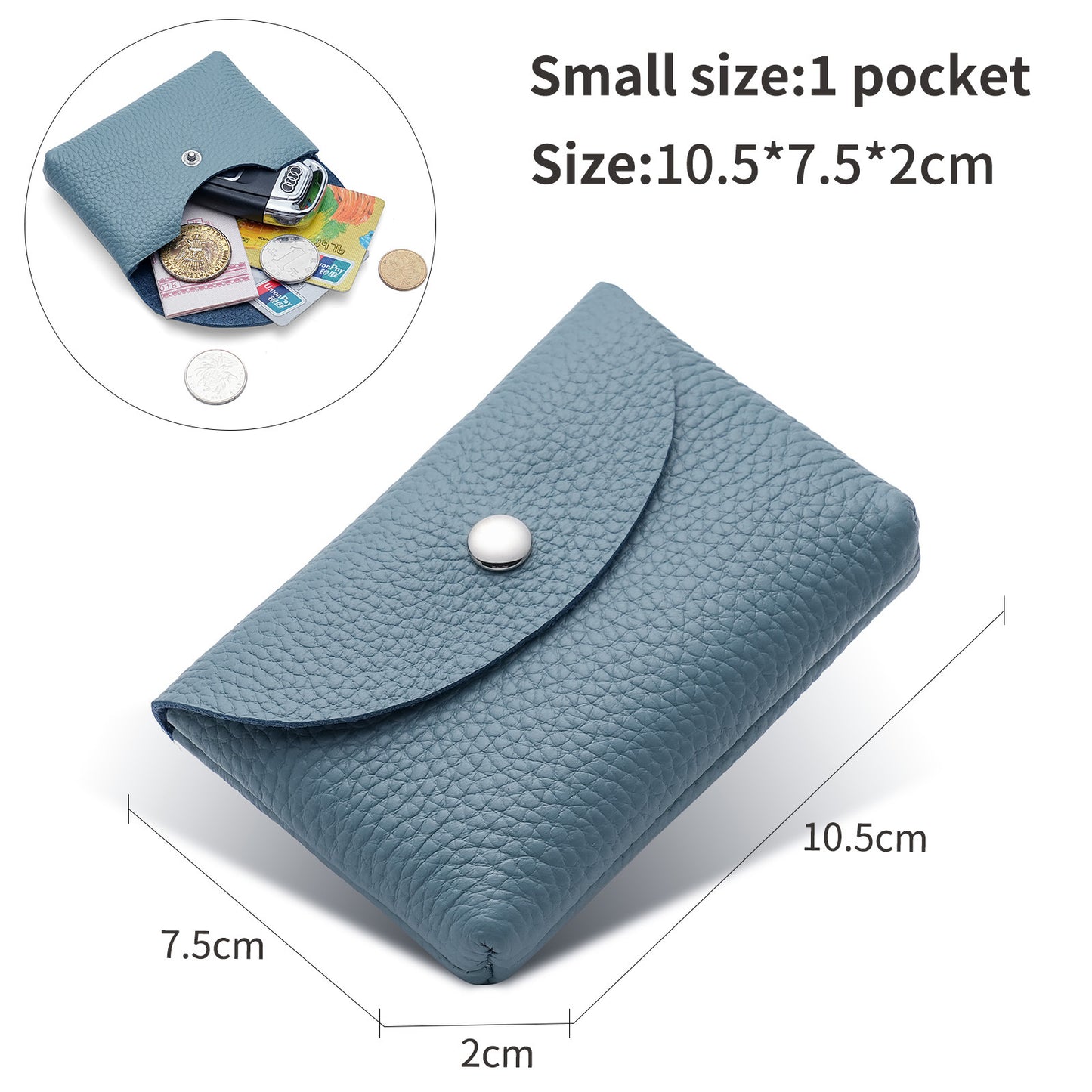 Women's Super Soft First Layer Cowhide Simple Coin Purses