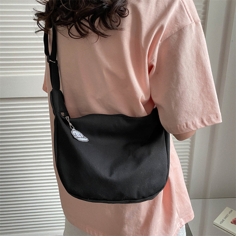 Plaid Female Dumpling Idle Style College Shoulder Bags