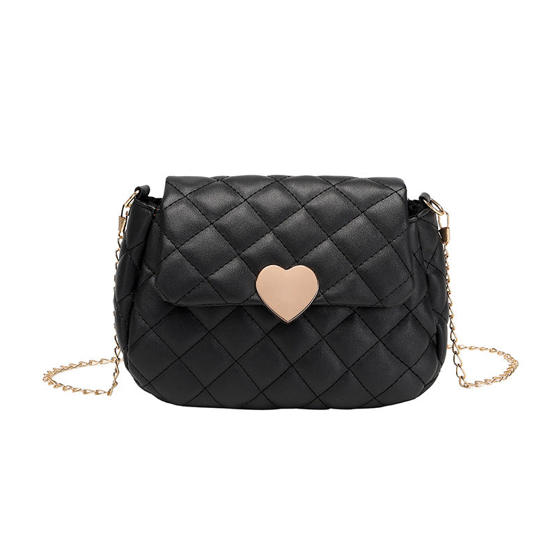 Beautiful Trendy Fashion Rhombus Love Chain Women's Messenger Bag