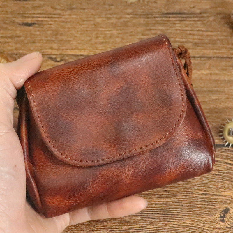 National Style First Layer Cowhide Leather Purses