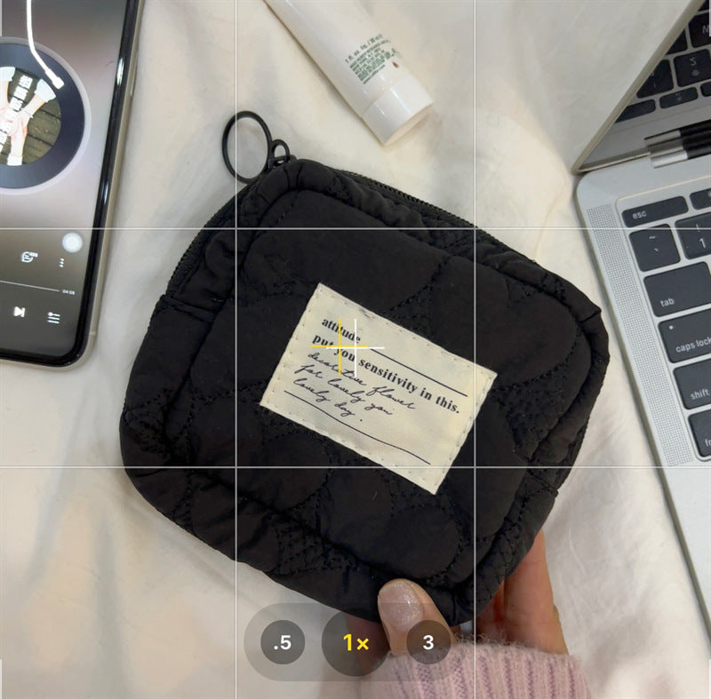 Cute Mini Portable Candy Color Buggy Cosmetic Bags