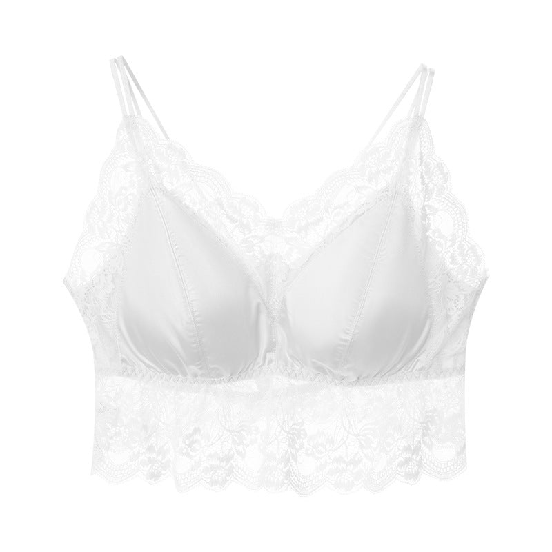 Beauty Back Lace Strap Underwear Hollow Chest Tanks Camis