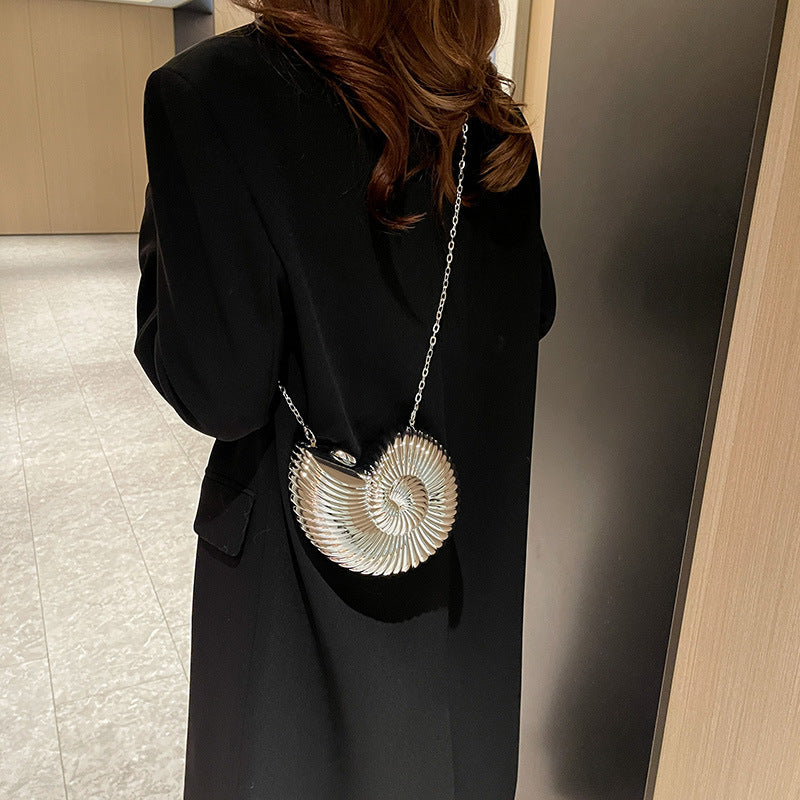 Women's Good-looking Personality Conch Female Acrylic Chain Beach Shoulder Bags
