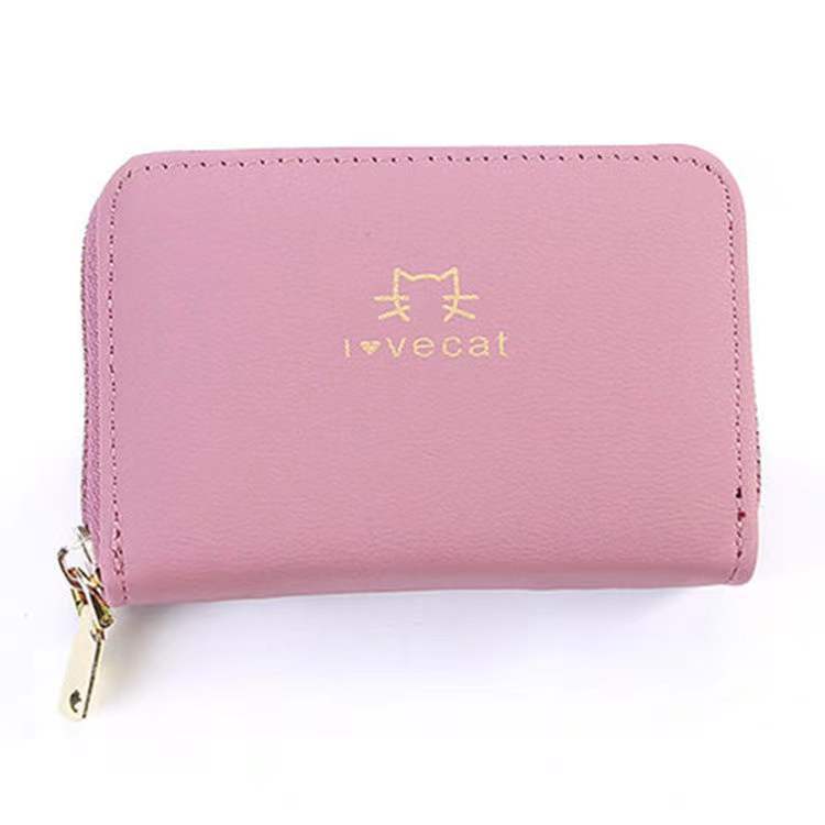 Women's & Men's & Simple Fashion Expanding Zipper License Card Holder
