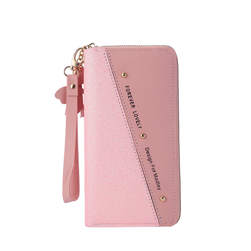 Women's Korean Stitching Contrast Color Tassel Wild Ladies Wallets