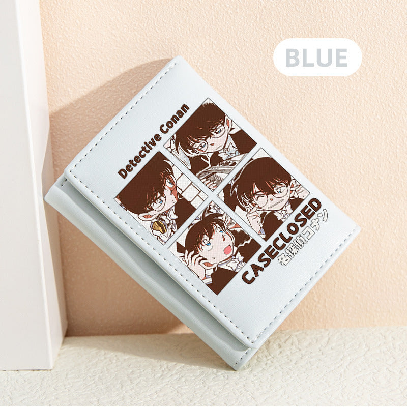 Women's Detective Conan Peripheral Mini Short For Ladies Wallet