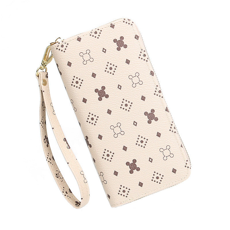 Women's Capacity Zipper Long Fashion Clutch Mobile Phone Bags