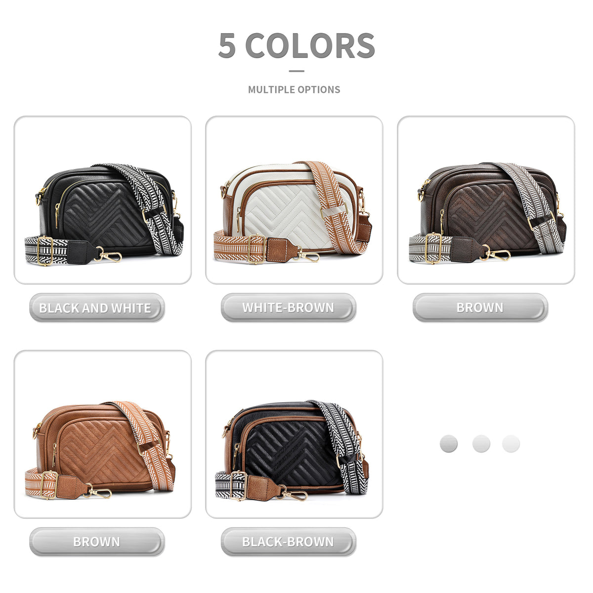 Embroidered Plaid Retro Popular Color Matching Ribbon Lion Women's Messenger Bag