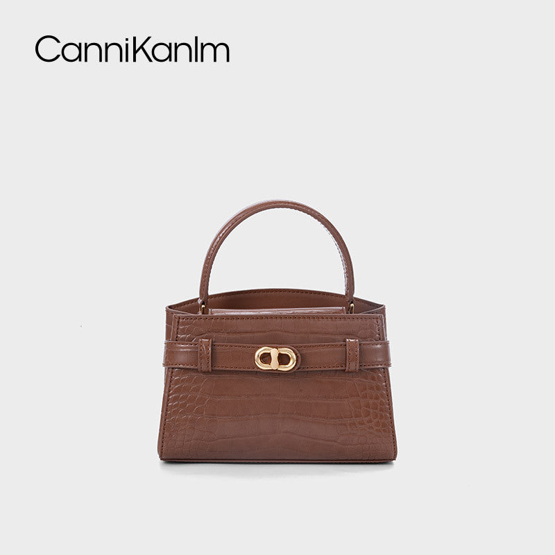 Women's Portable Kelly High-grade Crocodile Pattern Commuter Women's Messenger Bag