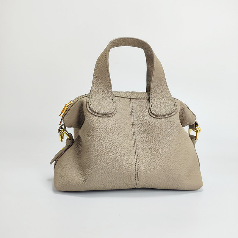Women's Leather First Layer Cowhide Large Capacity Handbags