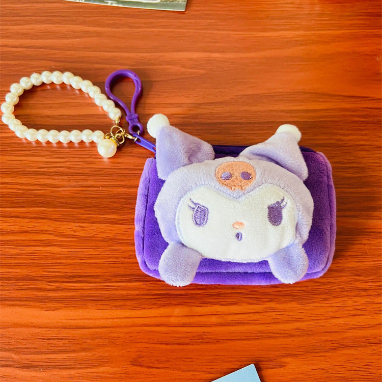 Unique Creative Cartoon Plush Pendant Certificate Purses