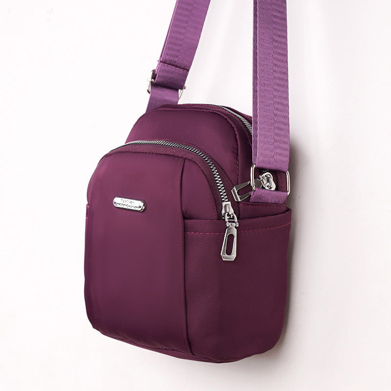 Women's Cloth Lightweight Solid Color Korean Mini Oxford One Women's Messenger Bag