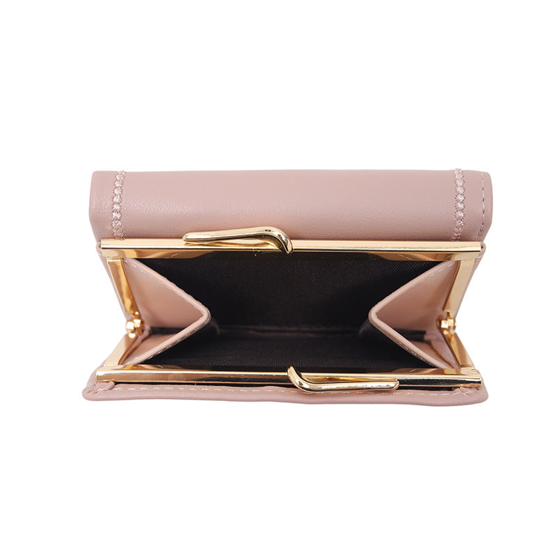 Pretty Women's Short Printed Iron Frame Ladies Wallet