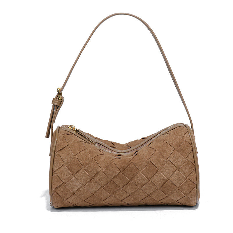 Women's Frosted Suede Woven Cylinder For Today Popular Bags