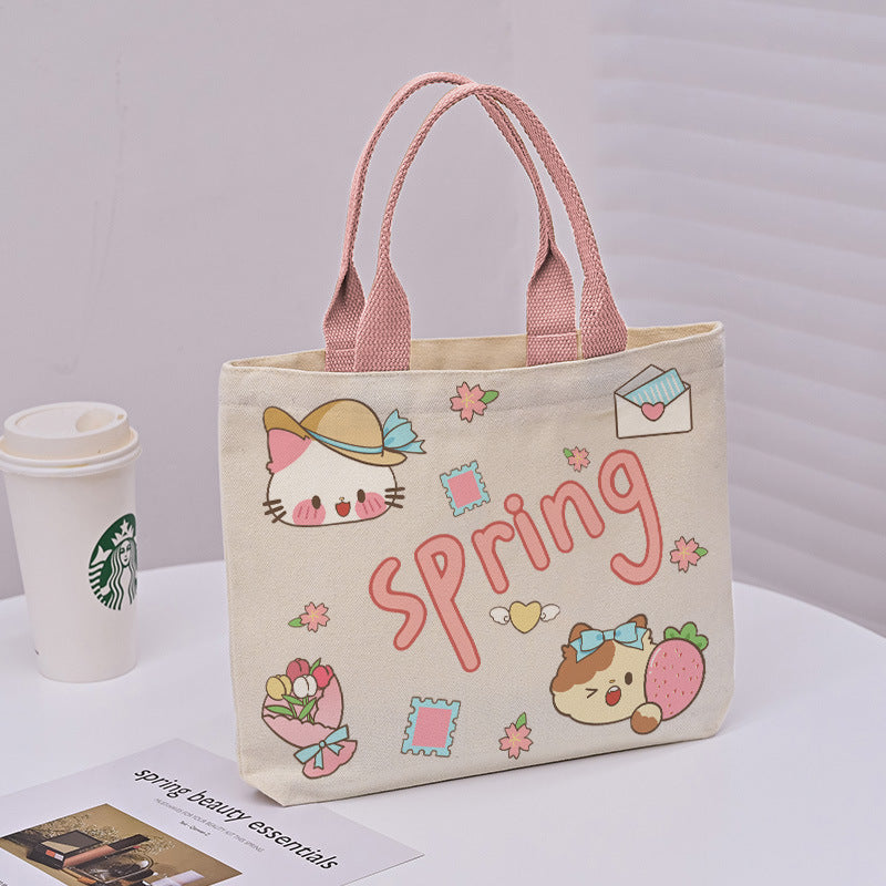 Large Capacity Commuter Lunch Simple Versatile Handbags