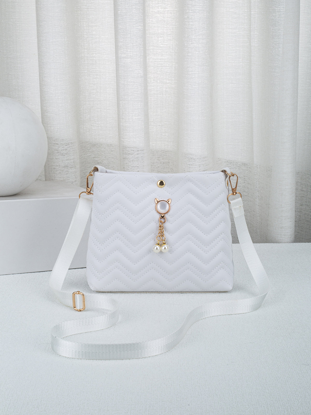 Women's Wave Quilted Fashion Mini For Women's Shoulder Bag