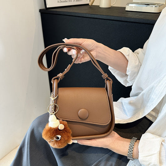 Women's Retro Contrast Color Fashionable Western Style Shoulder Bags