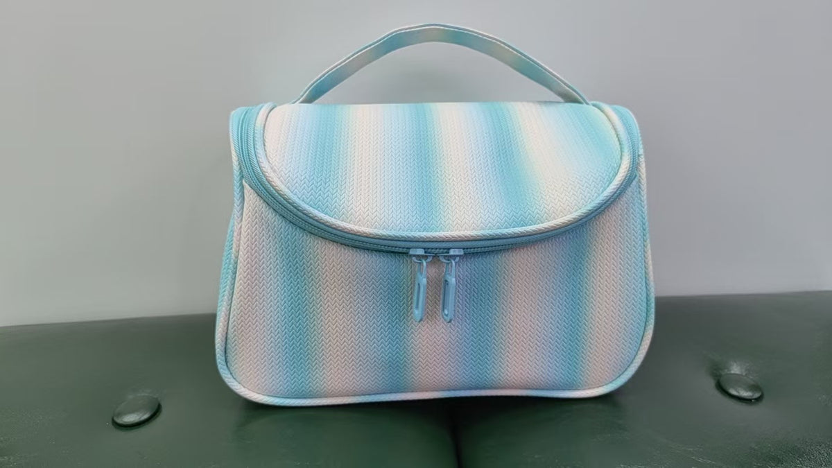 Transparent Striped Rainbow Portable Storage Wash Bags