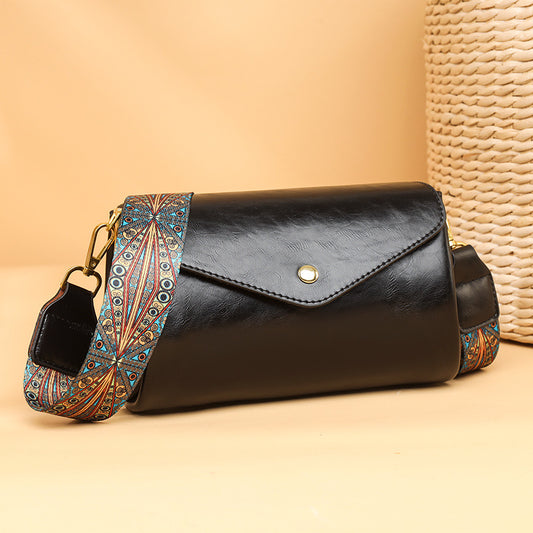 Women's Fashion Round Soft Leather Textured Large Shoulder Bags