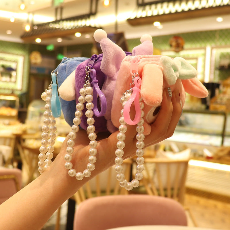 Women's Cute Creative Plush Change Packet Hanging Coin Purses