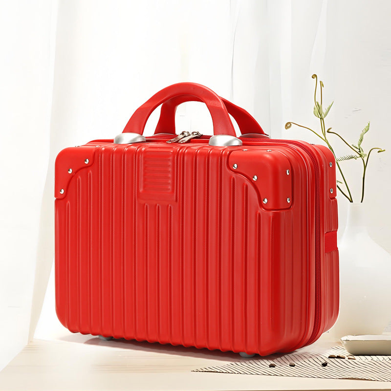 Inch Storage Mini Boarding Retro Blue Makeup Bag