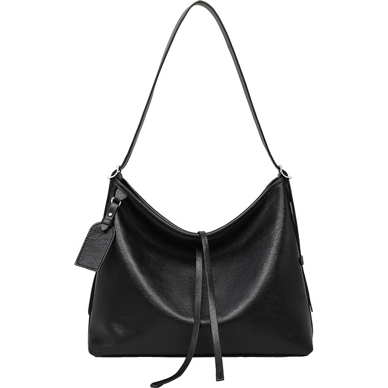 Women's Large Capacity Underarm High-grade Commuter Genuine Women's Shoulder Bag