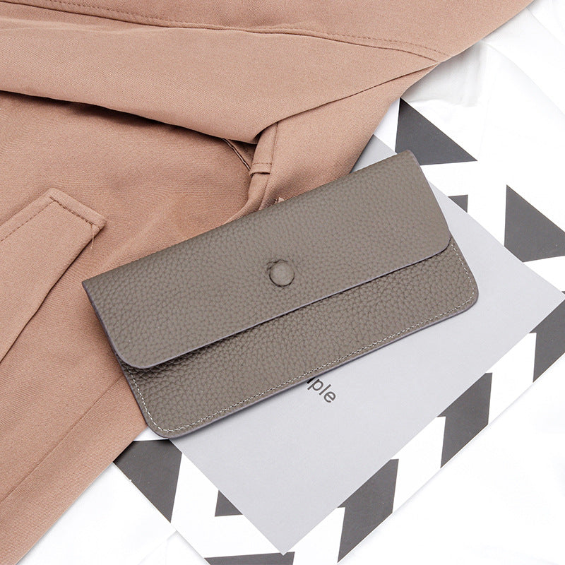 Women's Cowhide Long Hand-held Genuine Leather Ladies Wallet