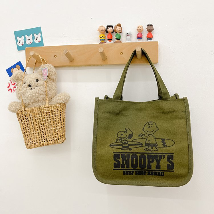 Canvas Snoopy Cute Simple Lunch Mummy Bags