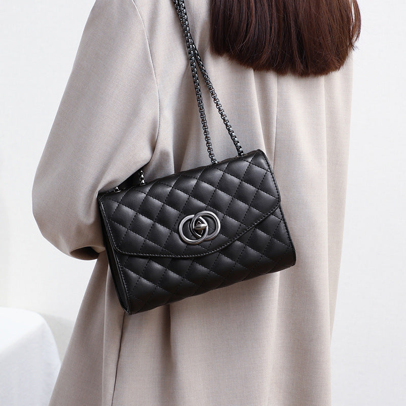 Women's Niche Genuine Leather Fashion Chain Design Women's Shoulder Bag