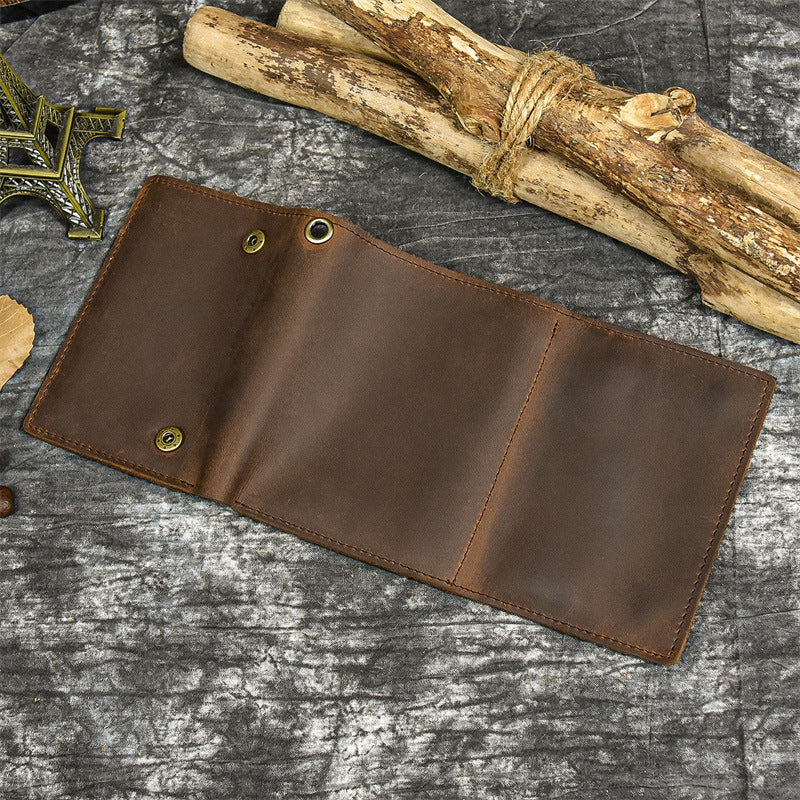 Men's Crazy Horse First Layer Cowhide Multiple Men's Wallets