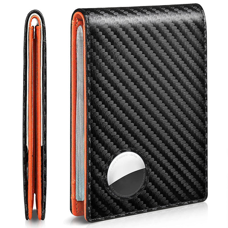 Men's Positioning Tracker Multiple Slots Swiping Bank Men's Wallets