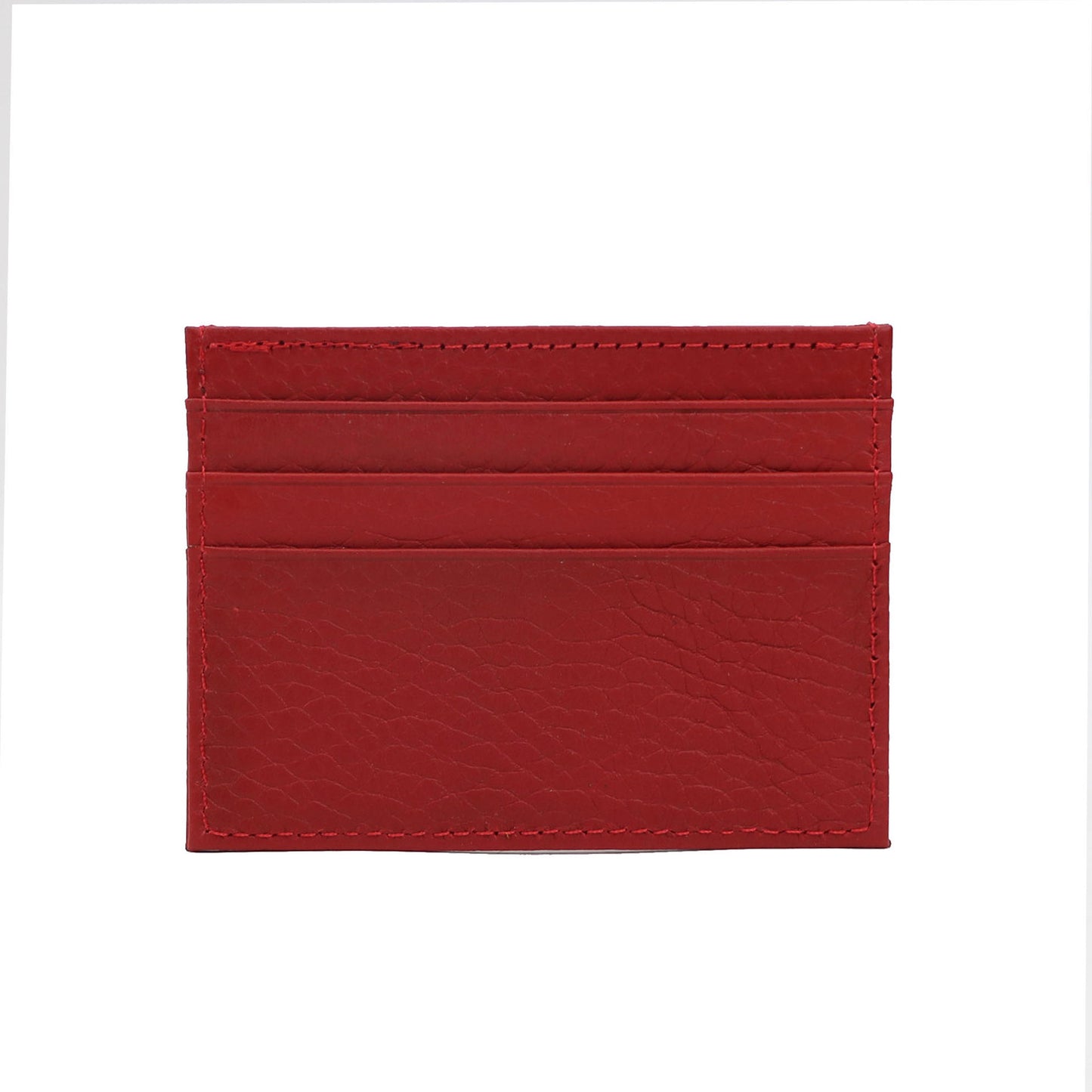 Genuine Leather Lychee Pattern Top Layer Cowhide Card Holder