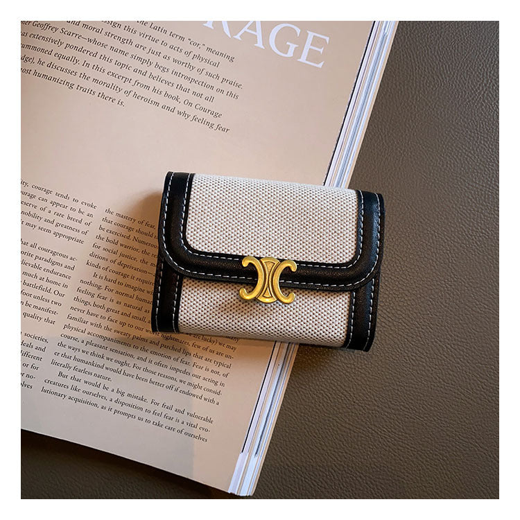 Glamorous Women's Style Exquisite Canvas Fashion Card Holder