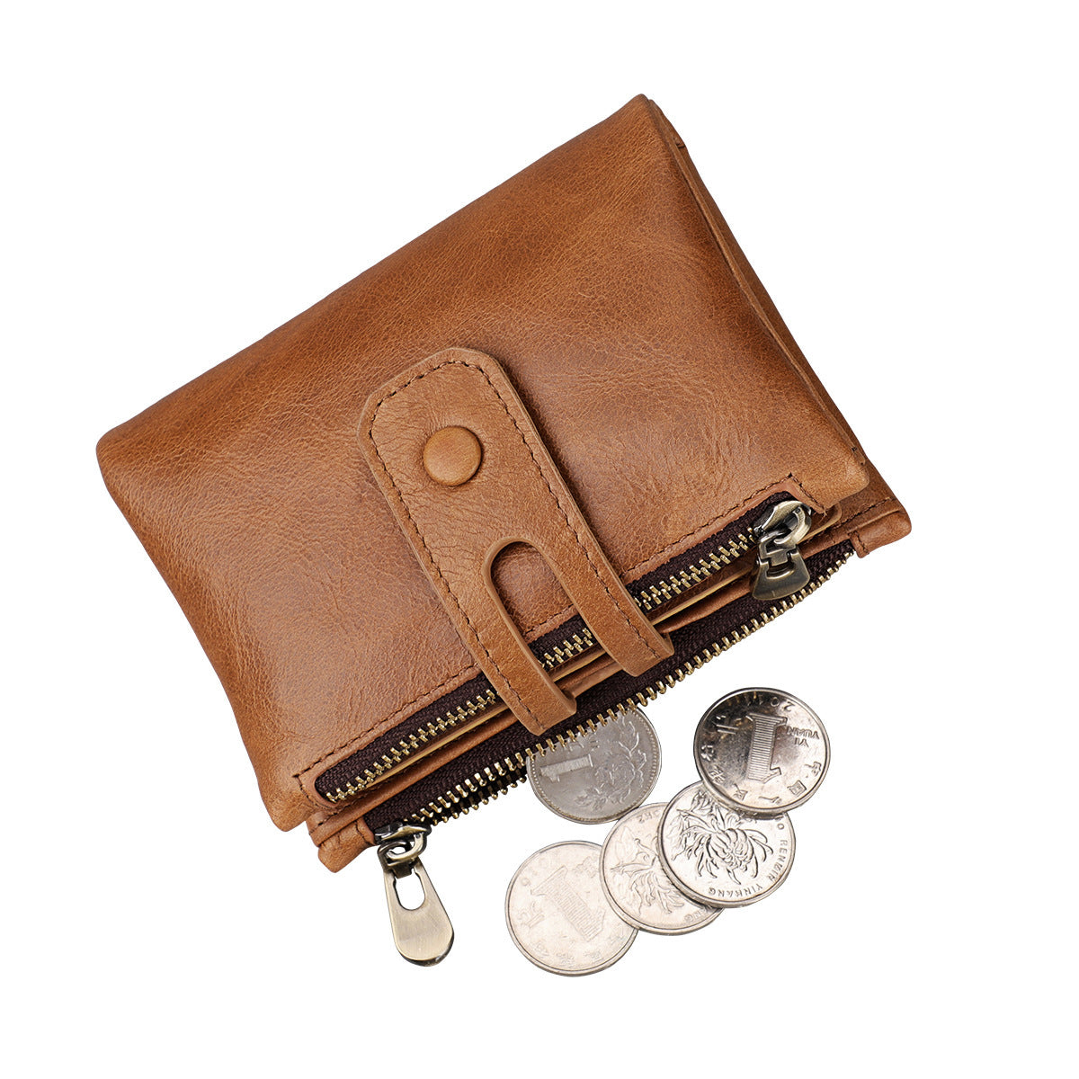 For Man Swiping First Layer Cowhide Men's Wallet