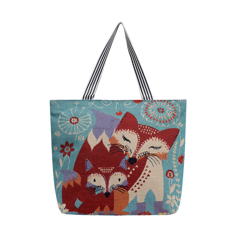 Cartoon Embroidered Leisure Big Owl Embroidery Bags