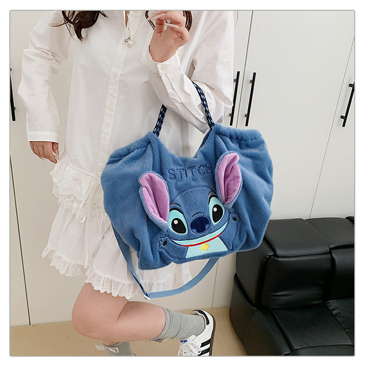 Women's Rabbit Plush Make-up Cute Stitch Doll Women's Messenger Bag