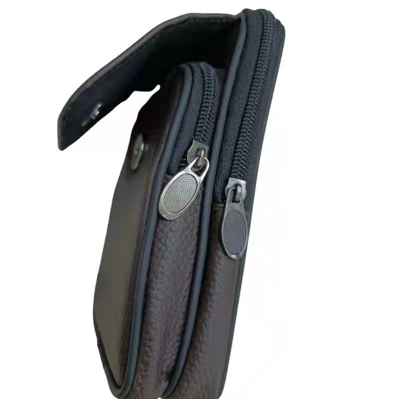 Men's New Horizontal Vertical Mobile Leather Purses