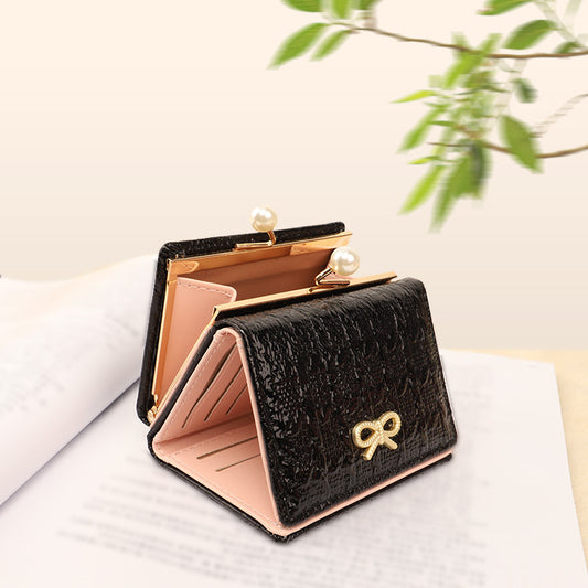Korean Style Off Short Female Folding Cartoon Ladies Wallets
