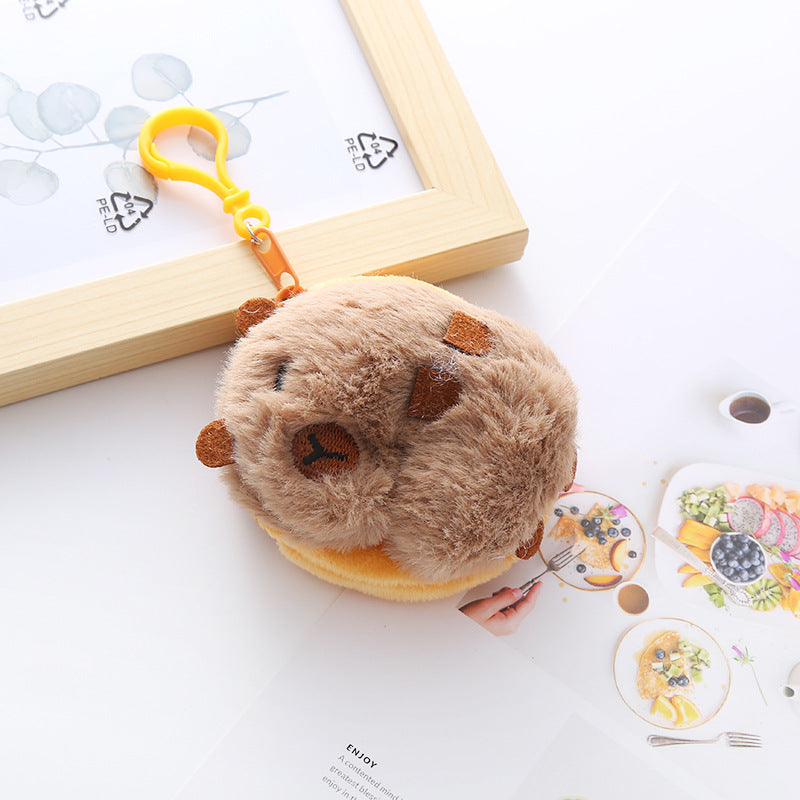 Women's Capybara Lovely Ears Guinea Pig Ornaments Coin Purses