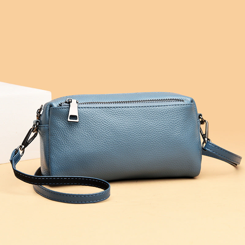 Women's High-grade Leather Versatile Cowhide Mobile Women's Shoulder Bag