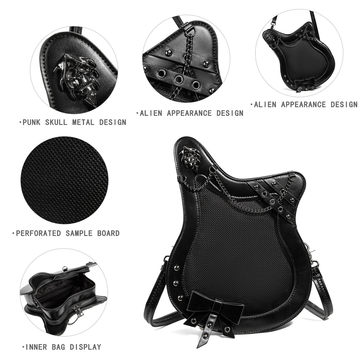 Capacity Transparent Compartment Display Type Bar Grain Women's Shoulder Bag