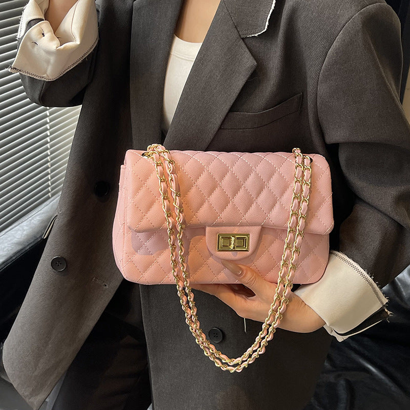 Women's Fashion Chain One Korean Diamond Embroidery Shoulder Bags