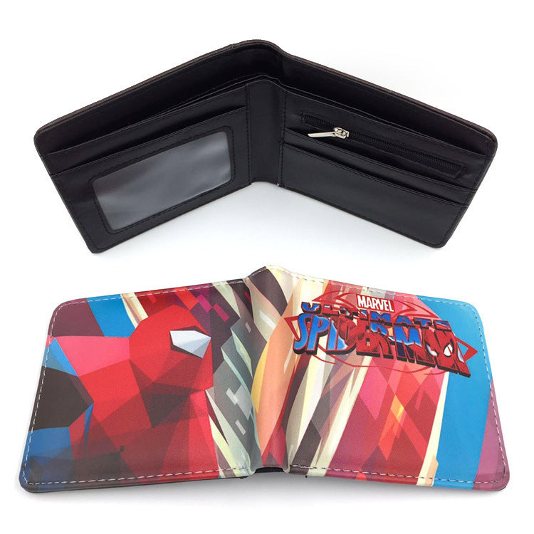 Men's Heros Short Black Spider Green Less Ladies Wallets