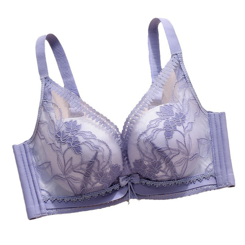 Women's Up Breast Holding Adjustable Large Sexy Lace Bras